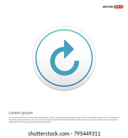 Web refresh icon White Background icon template