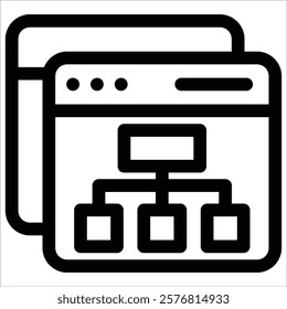 Web Relation Icon Element For Design