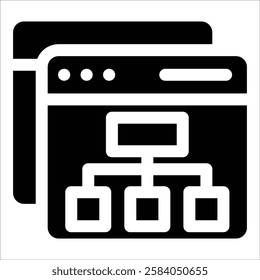 Web Relation Icon Element For Design