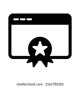 Web reward Vector icon which is suitable for commercial work and easily modify or edit it

