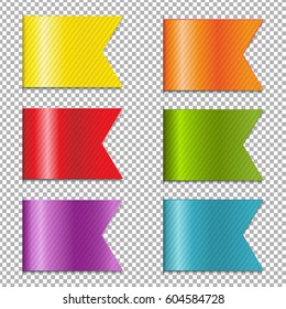 Web Ribbons Collection With Gradient Mesh, Vector Illustration