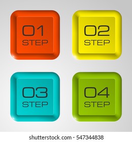 web rounded button for website or app. Isolated bell sign with border, reflection and shadow on background. Vector eps10.