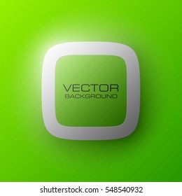 web rounded button for website or app. Isolated bell sign with border, reflection and shadow on background. Vector eps10.