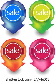 web sale badges 