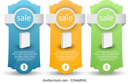 web sale banner set