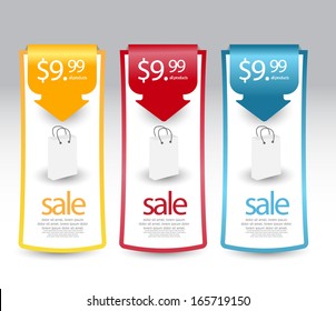 web sale banner set