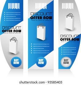 web sale banner set