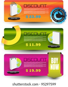 web sale banner set