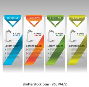 web sale banner set