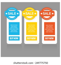 web sale banner set. vector