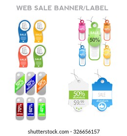 web sale banner/label set