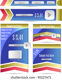 web sale banners set