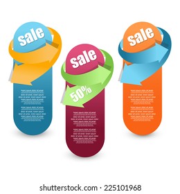 web sale banners, vector