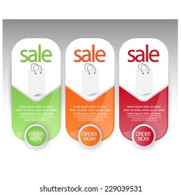 web sale banners, vector