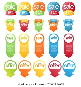 web sale element set. vector