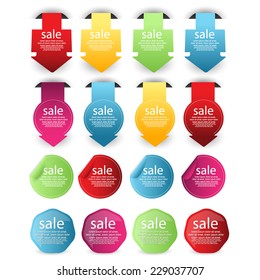 web sale element set. vector