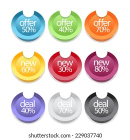 web sale element set. vector