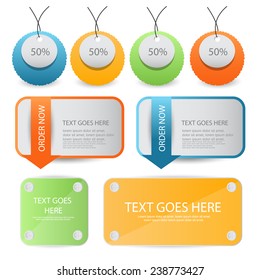 web sale element set. vector