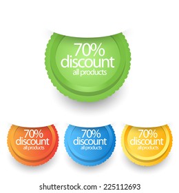 web sale labels stickers
