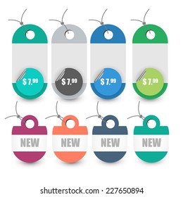 web sale tags. vector