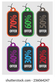 web sale tags. vectr