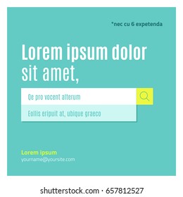 Web search ba turquoise background