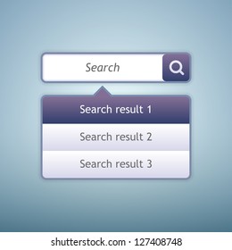 Web search bar. Vector illustration.