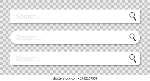 Web search bars vector illustration