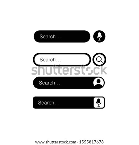 Web search button with magnifying glass and includes three color versions.