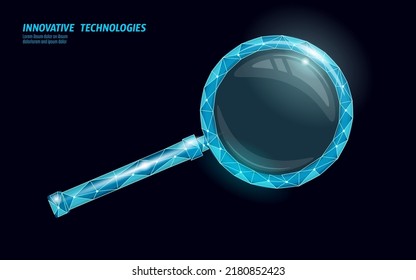Web search data analysis magnifier. 3D realistic symbol search engine online cloud technology big data. Digital performance internet research marketing vector illustration