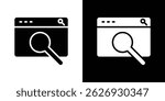Web search icon concept, vector illustration