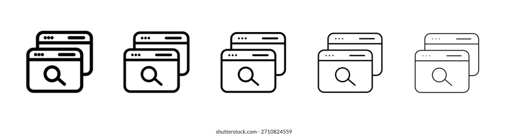 Ícone de pesquisa na Web design, logotipo, aplicativo, UI. Ilustração vetorial, EPS