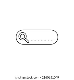 Web search icon in line style icon, style isolated on white background