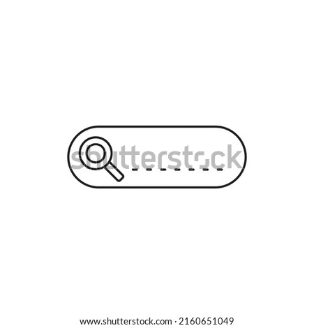 Web search icon in line style icon, style isolated on white background