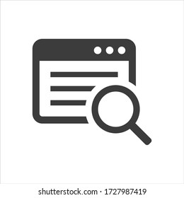 Web Search Icon On White Background