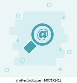 Web Search Icon. Simple icon, blue colored icon illustration.