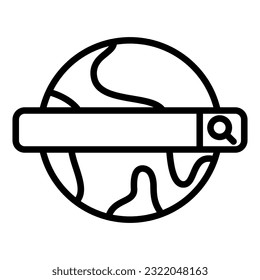 web search icon with transparent background