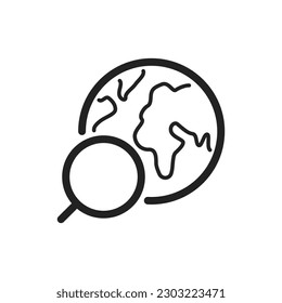 Icono de búsqueda web. Ilustración vectorial.