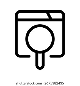 Ilustración de diseño de símbolo de Vector de Búsqueda de Web