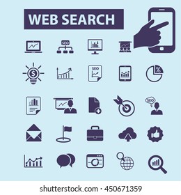 iconos de búsqueda web