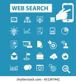 iconos de búsqueda web