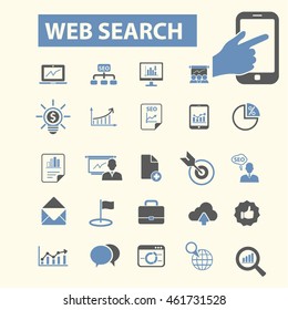 iconos de búsqueda web