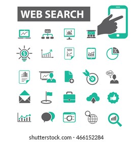 iconos de búsqueda web
