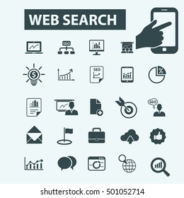 iconos de búsqueda web