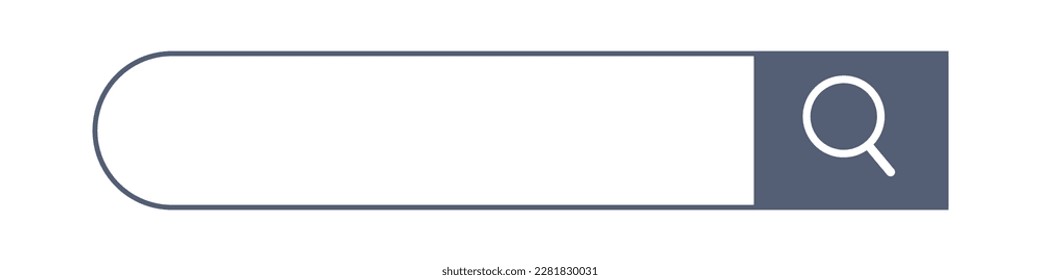 Web Search Input Field. Internet advertising material. Vector.
