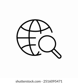 web search internet icon sign vector