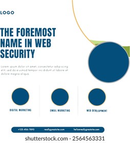 web security flyer design art