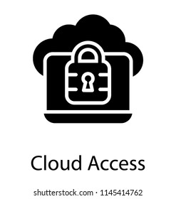 Web Security Glyph Icon