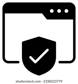Web Security Icon can be used for web, mobile app, infographic, etc