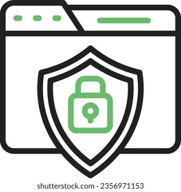 Web Security Icon image. Suitable for mobile application.